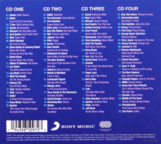 Now 70s Glam Pop [4CD]