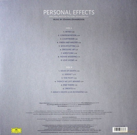 Personal Effects soundtrack soundtrack (Johann Johannsson) [Winyl]