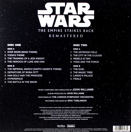 Star Wars The Empire Strikes Back soundtrack soundtrack (John Williams) [2xWinyl]