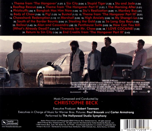 The Hangover Trilogy soundtrack [CD]