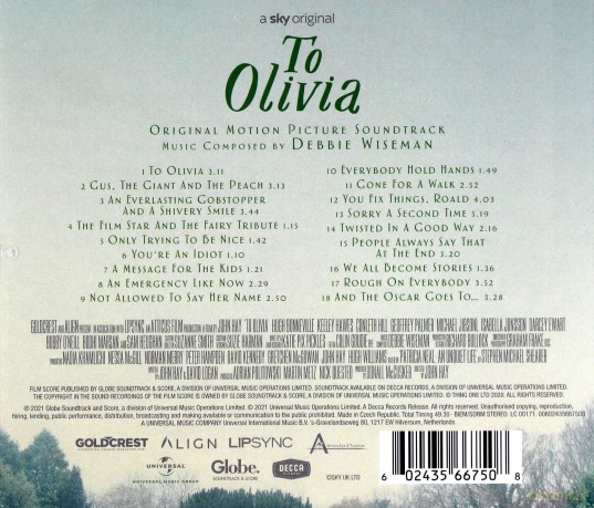 To Olivia soundtrack (Debbie Wiseman) [CD]