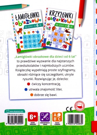 Łamigłówki obrazkowe dla dzieci od 6 lat - Beata Karlik [KSIĄŻKA]