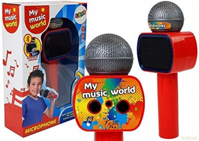 Mikrofon Dziecięcy Bezprzewodowy Karaoke Głośnik Bluetooth Czerwony