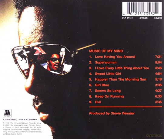 Stevie Wonder: Music of My Mind (ORIGINAL RECORDING REISSUED - ORIGINAL RECORDING REMASTERED) [CD]
