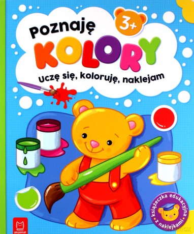 Poznaję kolory. Uczę się, koloruję, naklejam. 3+ - Sylwia Kajdana [KSIĄŻKA]