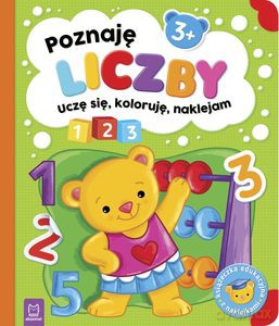 Poznaję liczby. Uczę się, koloruję, naklejam. 3+ - Sylwia Kajdana [KSIĄŻKA]
