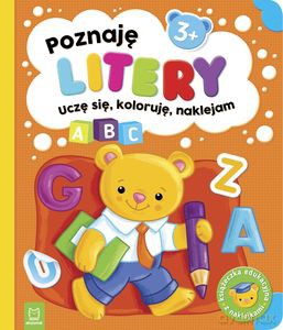 Poznaję litery. Uczę się, koloruję, naklejam. 3+ - Sylwia Kajdana [KSIĄŻKA]