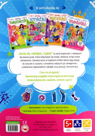 Słodkie modelki. Aktywizująca książeczka z naklejkami. Bawię się, naklejam, czytam - Anna Podgórska, Agnieszka Bator [KSIĄŻKA]