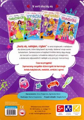 Słodkie syrenki. Aktywizująca książeczka z naklejkami. Bawię się, naklejam, czytam - Anna Podgórska, Agnieszka Bator [KSIĄŻKA]
