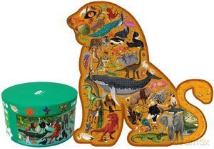 Świat Zwierząt 280 el. Okrągłe Pudełko [PUZZLE]