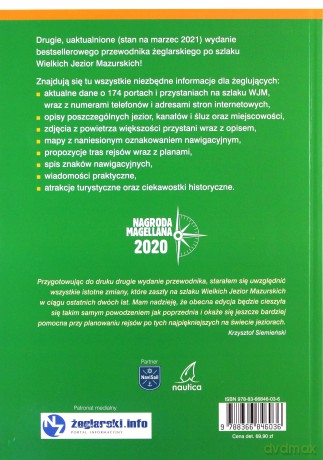Wielkie Jeziora Mazurskie. Przewodnik Żeglarski - Krzysztof Siemieński [KSIĄŻKA]