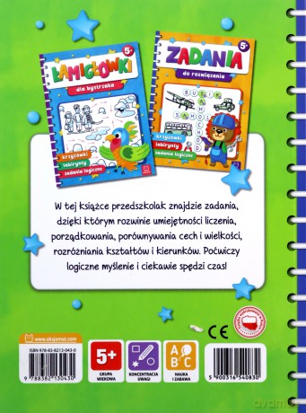 Zadania do rozwiązania. Krzyżówki, labirynty, zadania logiczne [KSIĄŻKA]