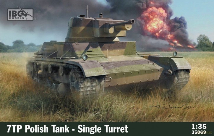 Model do sklejania 7TP Polish Tank Single Turret