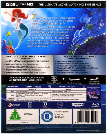 The Little Mermaid (Mała Syrenka) [Disney) [Blu-Ray 4K]+[Blu-Ray]