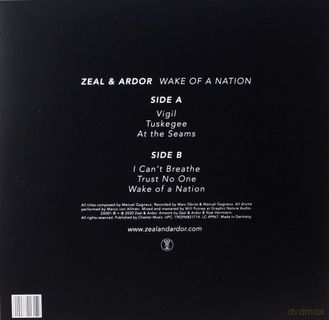 Zeal And Ardor: Wake Of A Nation (Indie Exclusive) (Clear) [Winyl]