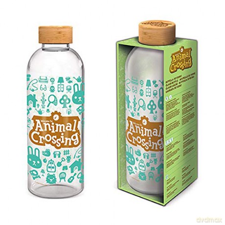 ANIMAL CROSSING - Duża szklana butelka  - 1030 ml