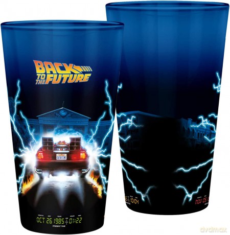 BACK TO THE FUTURE - Duża szklanka - 400 ml -DeLorean