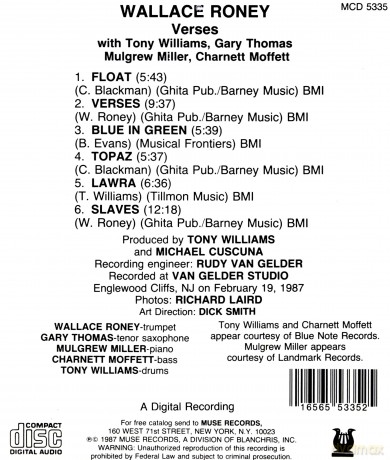 Wallace Roney: Verses [CD]