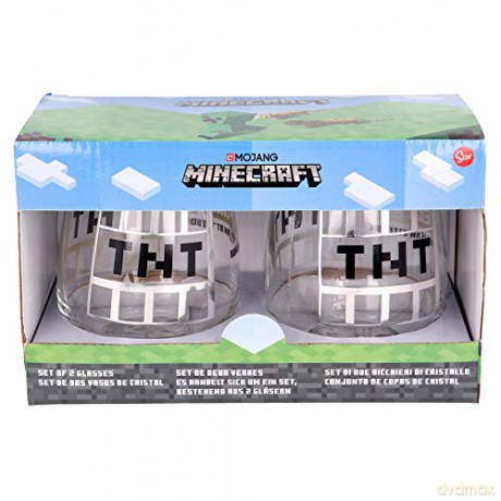 MINECRAFT - 2 PCS CRYSTAL GLASS SET - 510 ml