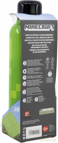 MINECRAFT Butelka ze stali nierdzewnej - 515 ml