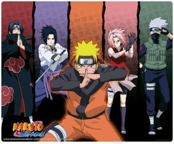 NARUTO SHIPPUDEN - Elastyczna podkładka pod myszkę - Group