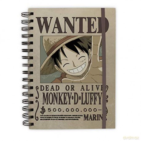 ONE PIECE - Notebook Wanted Luffy