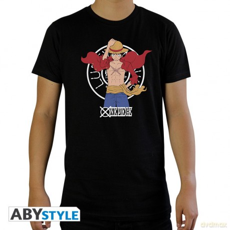 ONE PIECE - Tshirt Luffy New World man black - basic