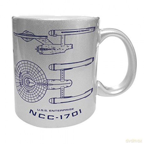 STAR TREK - Kubek - 320 ml - Enterprisei silver