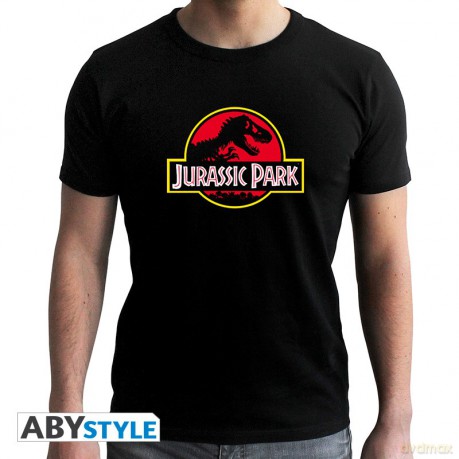 JURASSIC PARK - Tshirt Logo man black - new fit