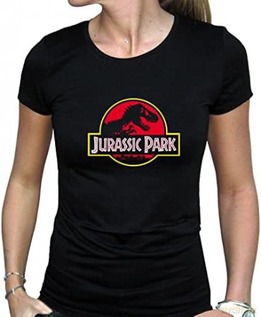 JURASSIC PARK - Tshirt Logo woman black