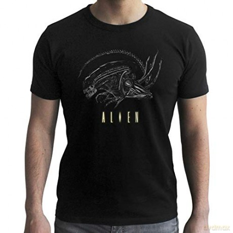 ALIEN - Tshirt Alien - man black - new fit