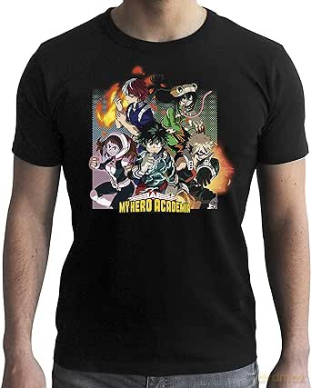 MY HERO ACADEMIA - Tshirt Group man black - new fit