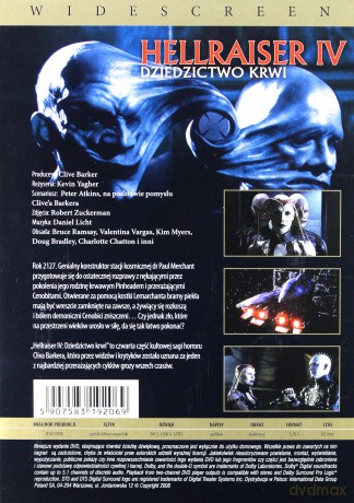 Hellraiser IV: Dziedzictwo krwi [DVD]