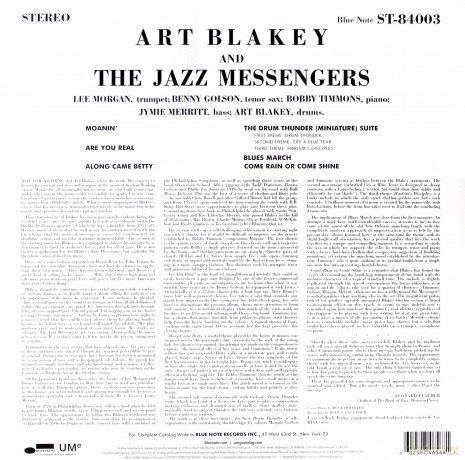 Art Blakey And The Jazz Messengers: Moanin / Classic [Winyl]