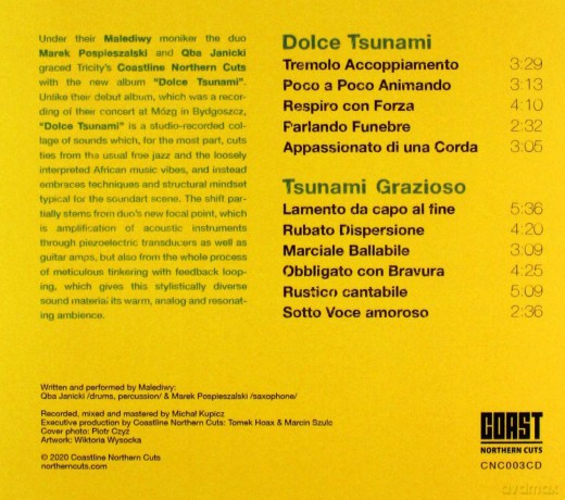 Malediwy: Dolce Tsunami [CD]