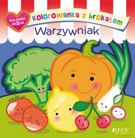 Kolorowanka z brokatem Warzywniak - Ola Makowska [KSIĄŻKA]