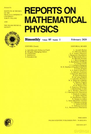 Reports on Mathematical Physics 85/1 Pergamon [KSIĄŻKA]