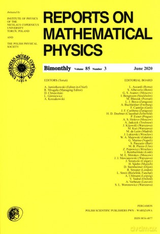 Reports on Mathematical Physics 85/3 Pergamon [KSIĄŻKA]