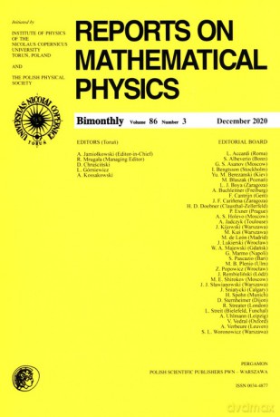 Reports on Mathematical Physics 86/3 Pergamon [KSIĄŻKA]