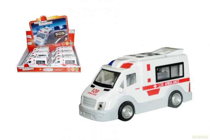 Auto z polskim modułem dźwiękowym ambulans