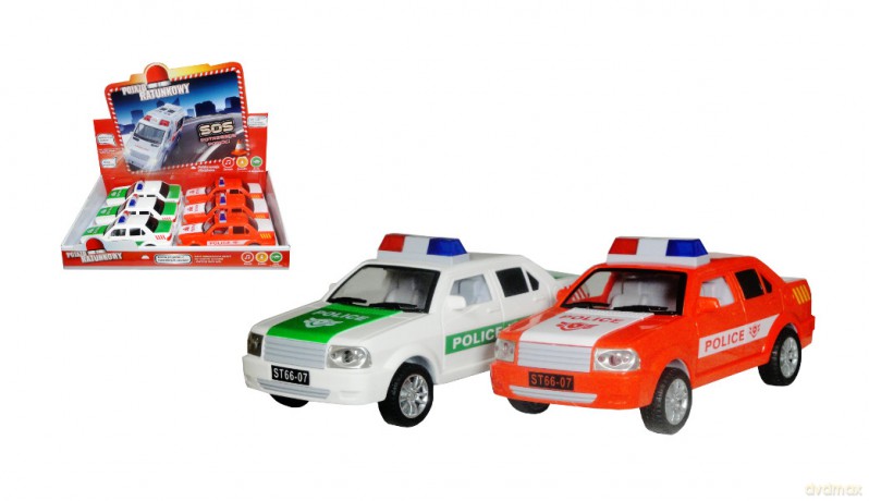 Auto z polskim modułem dźwiękowym policja