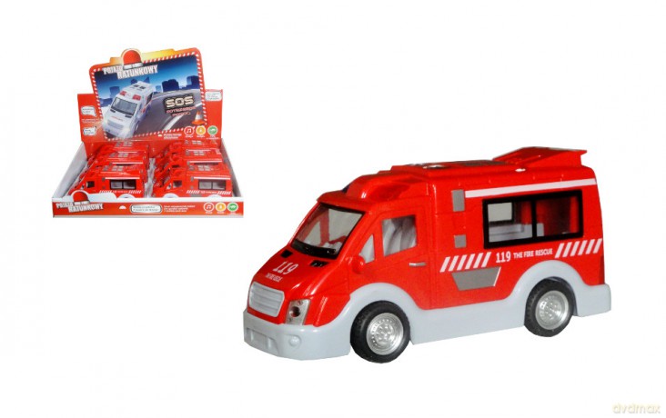 Auto z polskim modułem dźwiękowym straż pożarn