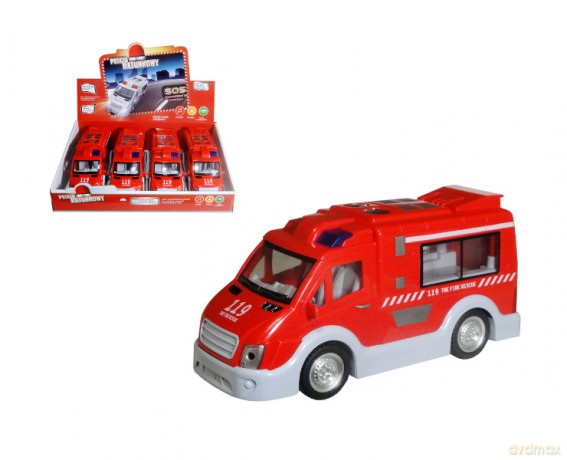 Auto z polskim modułem głosowym straż pożarna