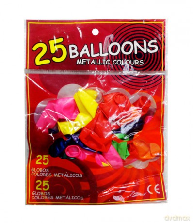 Balony metalic 25 szt.