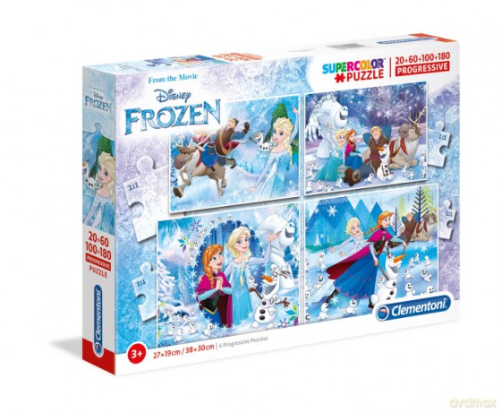 CLEMENTONI 20+60+100+180 el. Frozen [PUZZLE]