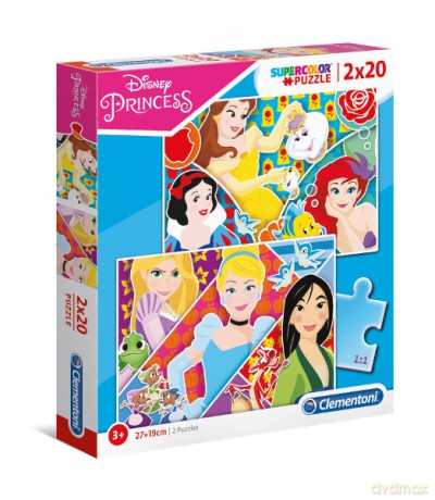 CLEMENTONI 2x20 Princess [PUZZLE]