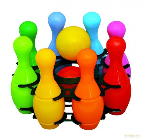 Kręgle mini w koszyku