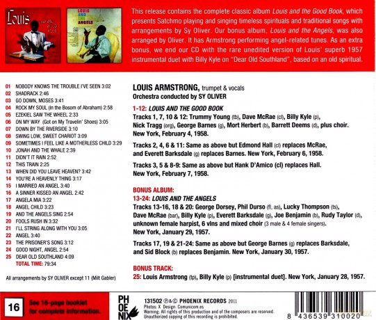 Louis Armstrong: Louis And The Good Book + Louis And The Angels [CD]