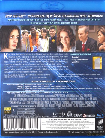 Rachel wychodzi za mąż [Blu-Ray]