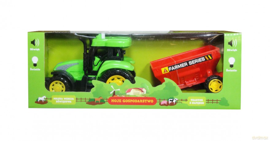 Traktor z maszyną polski moduł dźwiękowy